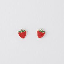 Load image into Gallery viewer, Boxed Earring Card Strawberry Kisses Earrings Crumble and Core   
