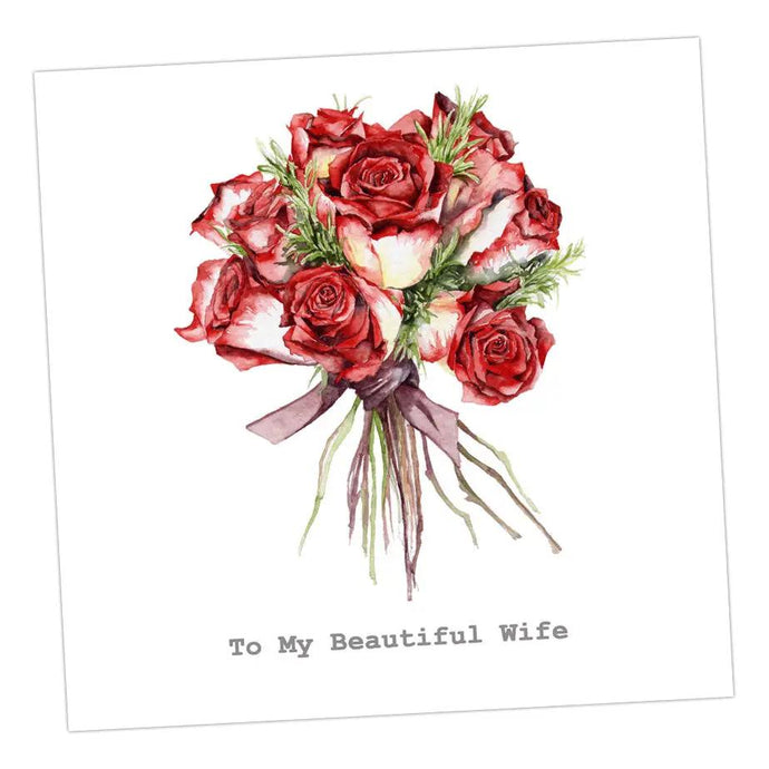 Wife Roses Card