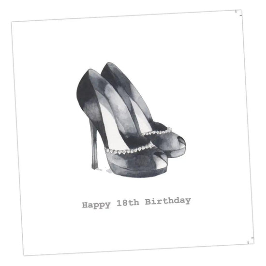 Eighteenth Shoes Greeting Card Greeting & Note Cards Crumble and Core 12 x 12 cm  