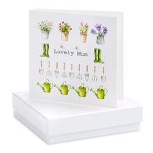 Load image into Gallery viewer, Boxed Gardening Lovely Mum Earring Card Crumble and Core Crumble &amp; Core
