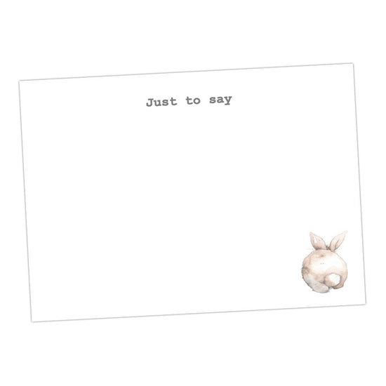 Bunny Bottom Note Cards All Products Crumble and Core   