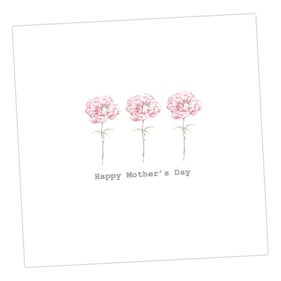 Peonies Mother's Day Card Greeting & Note Cards Crumble and Core 12 x 12 cm  