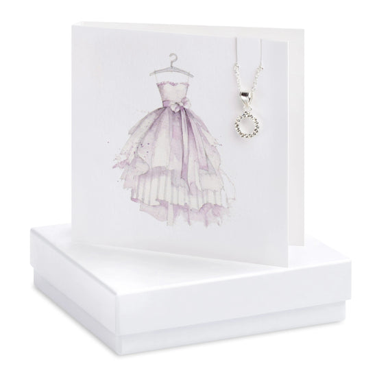Boxed Party Dress Necklace Card Necklaces Crumble and Core White  