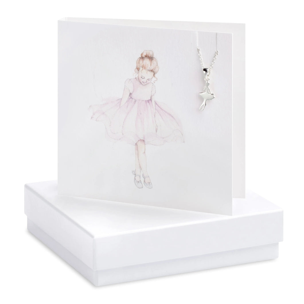 Boxed Ballerina Necklace Card Necklaces Crumble and Core White  