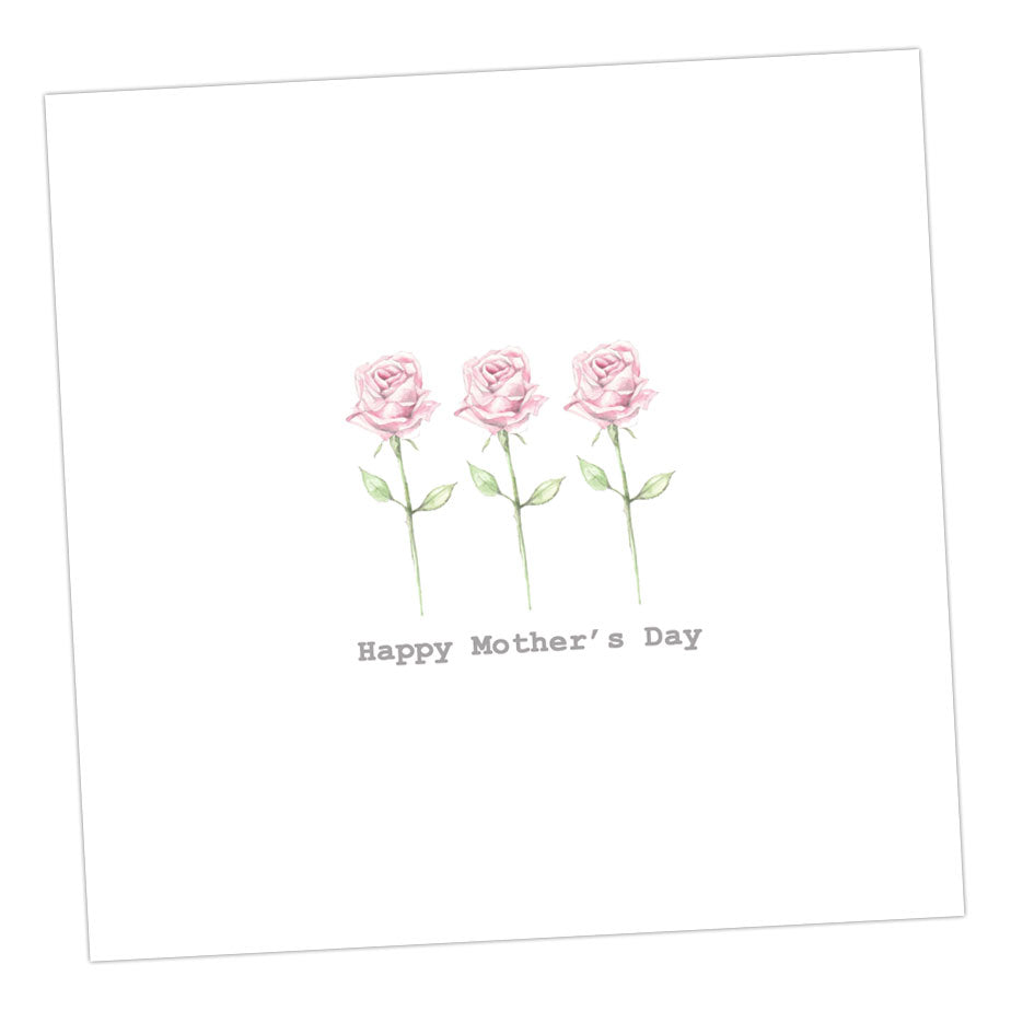 Roses Mother's Day Card Greeting & Note Cards Crumble and Core 12 x 12 cm  