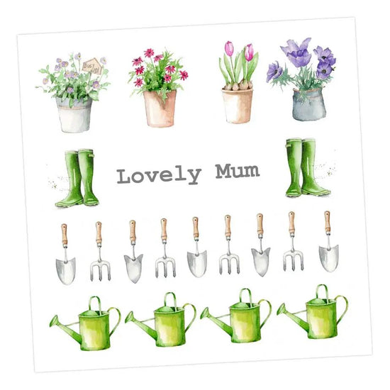 Lovely Mum Gardening Card Greeting & Note Cards Crumble and Core 12 x 12 cm  