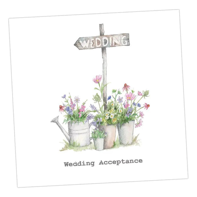 Wedding Sign Acceptance Card