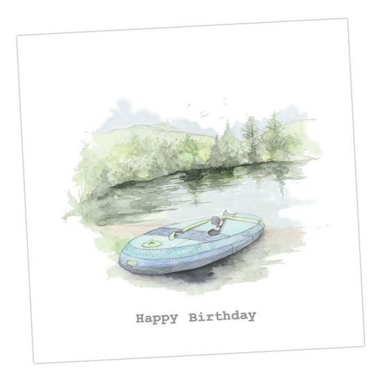 Paddleboard Greeting & Note Cards Crumble and Core 12 x 12 cm  
