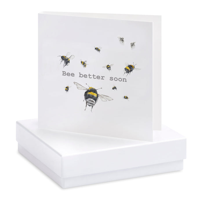 Boxed Bee Better Soon Earring Card Crumble and Core Crumble & Core