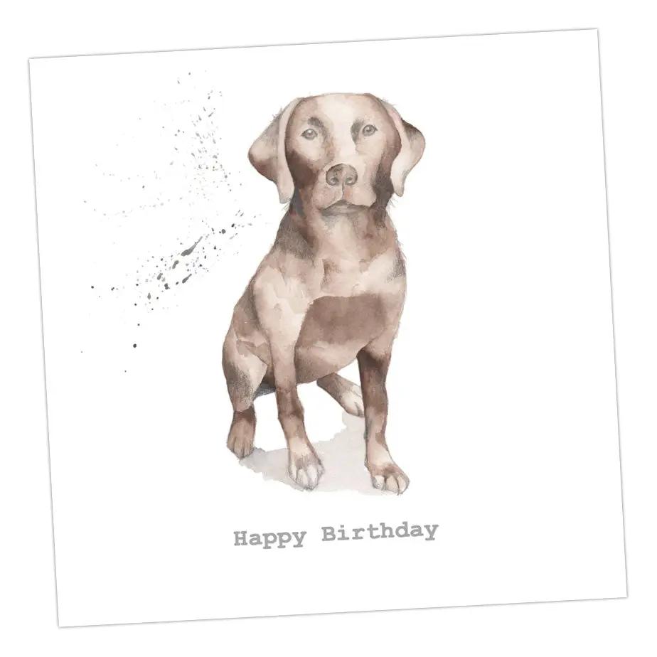 Choccie Lab Greeting Card Greeting & Note Cards Crumble and Core 12 x 12 cm  