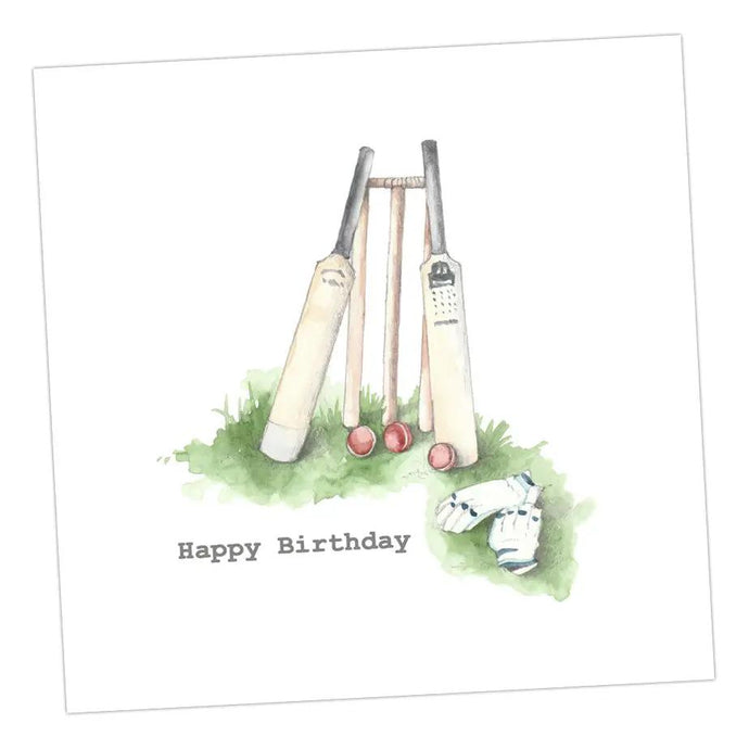 Happy Birthday Cricket Card Greeting & Note Cards Crumble and Core 12 x 12 cm  