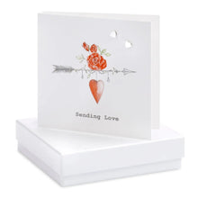 Load image into Gallery viewer, Boxed Cupids Arrow Earring Card Crumble and Core Crumble &amp; Core
