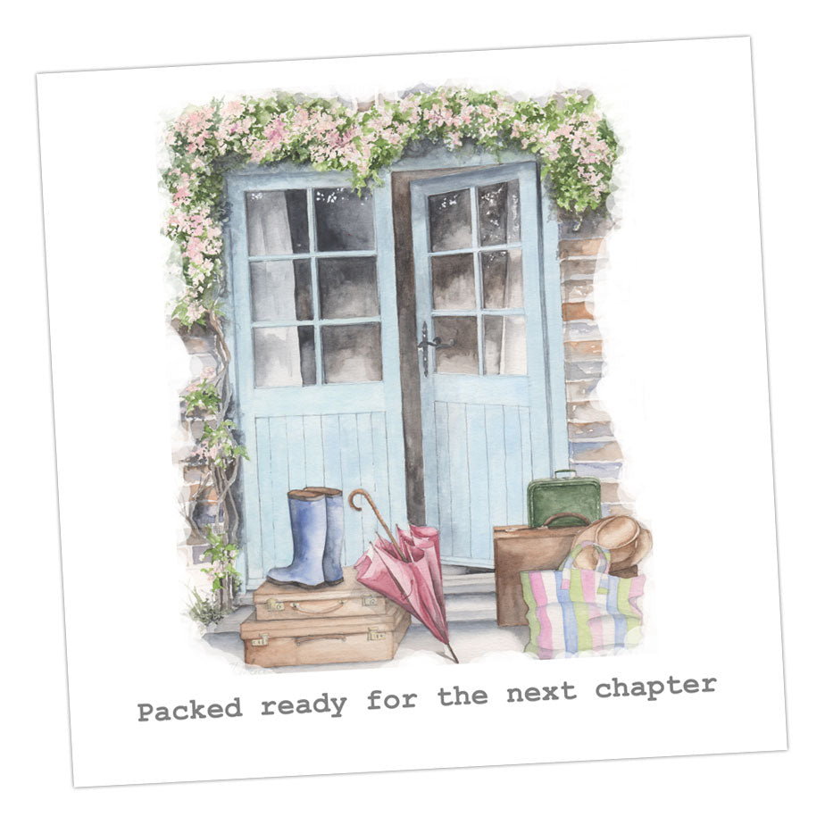 Packed for the next Chapter Card Greeting & Note Cards Crumble and Core 12 x 12 cm  