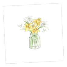 Load image into Gallery viewer, Daffs Daffodils Greeting Card Greeting &amp; Note Cards Crumble and Core 15 x 15 cm  
