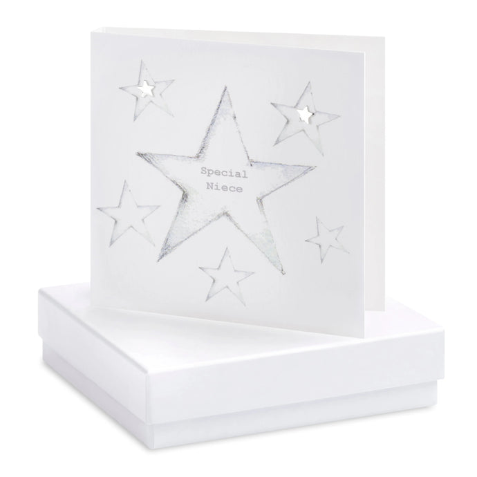 Boxed Earring Card Crumble and Core Crumble & Core Star Special Niece
