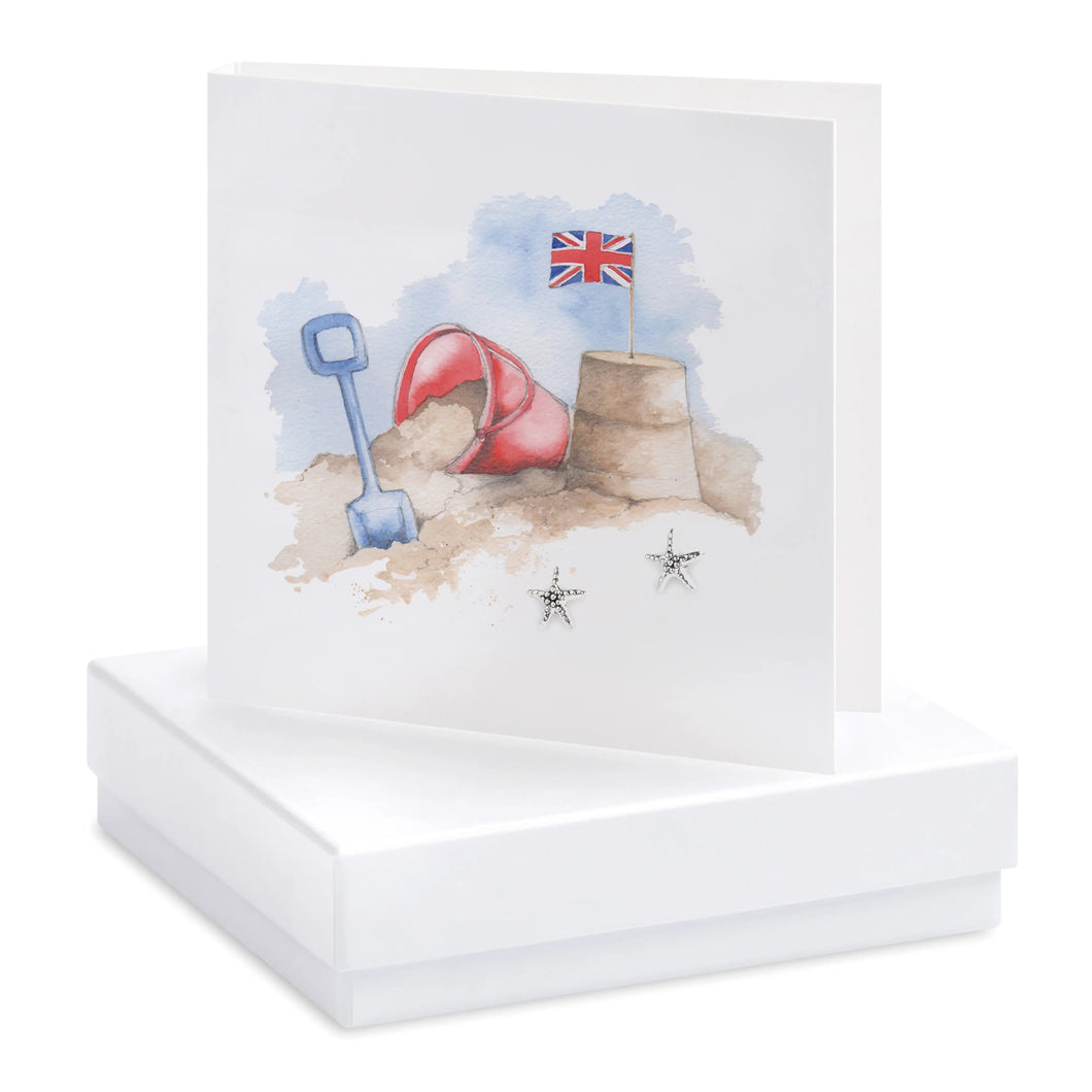 Boxed Bucket and Spade Earring Card Crumble and Core Crumble & Core