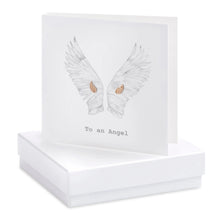 Load image into Gallery viewer, Boxed Earring Card Crumble and Core Crumble &amp; Core Wings To an Angel
