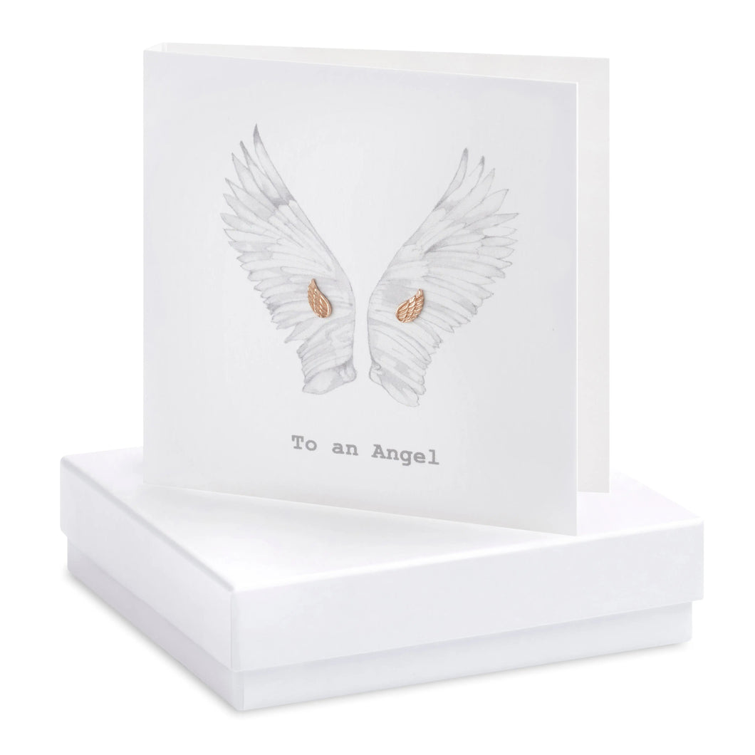 Boxed Earring Card Crumble and Core Crumble & Core Wings To an Angel