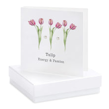 Carica l&#39;immagine nel visualizzatore di Gallery, Boxed Tulip Earring Card Earrings Crumble and Core White  
