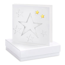 Load image into Gallery viewer, Boxed Earring Card Crumble and Core Crumble &amp; Core Large Star
