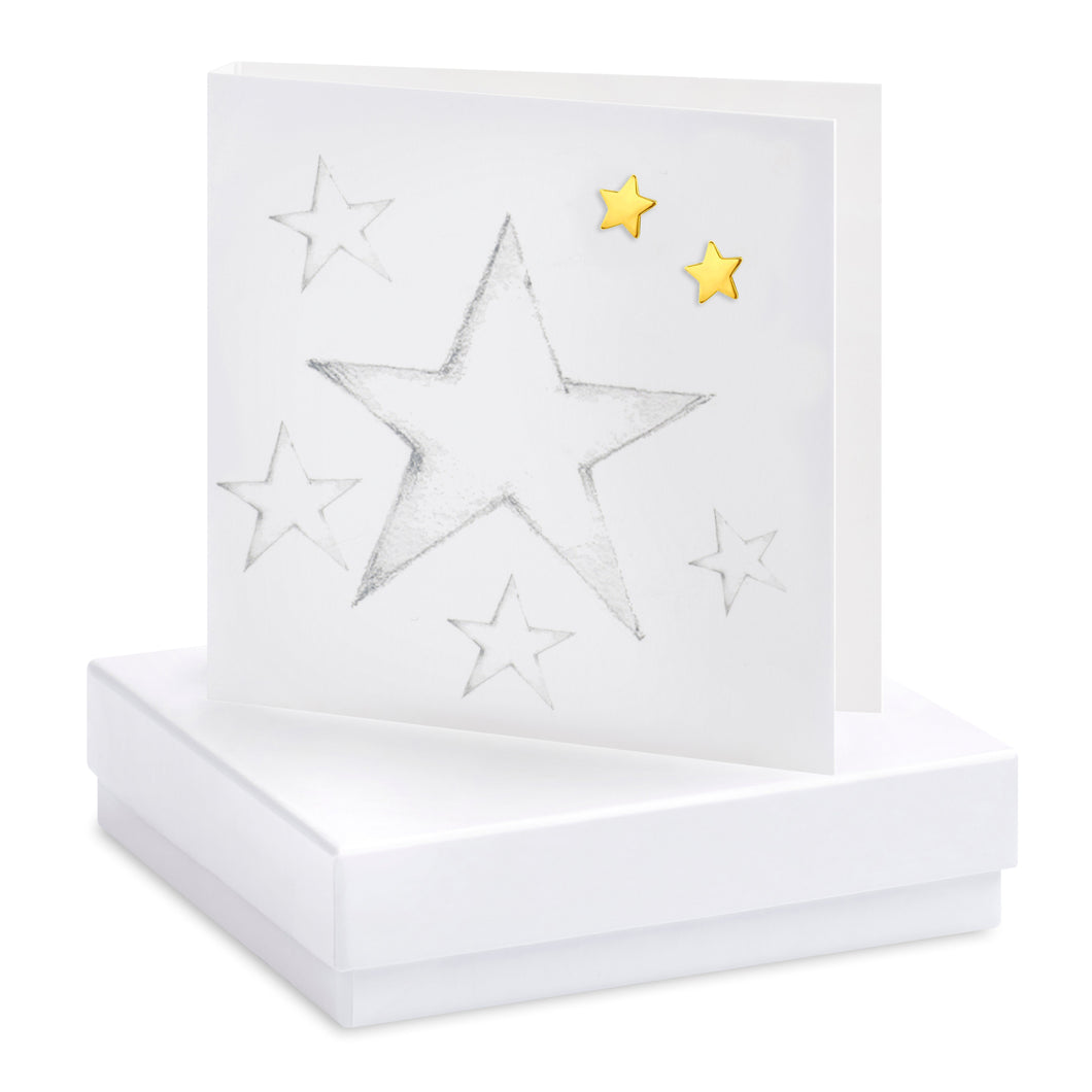 Boxed Earring Card Crumble and Core Crumble & Core Large Star