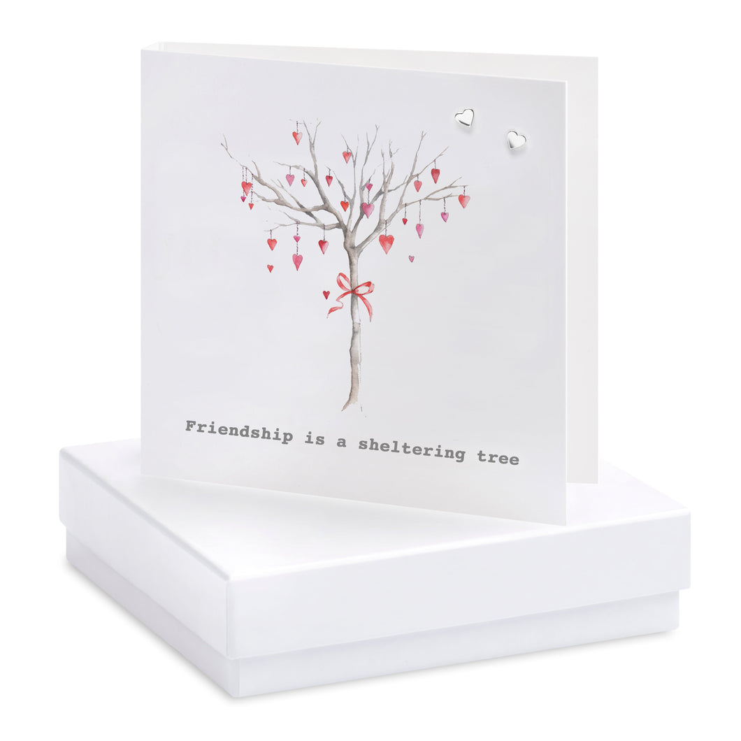Boxed Friendship Heart Tree Earring Card Crumble and Core Crumble & Core