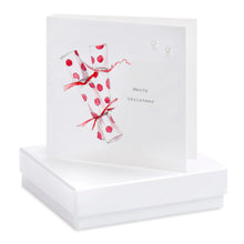Carica l&#39;immagine nel visualizzatore di Gallery, Boxed Christmas Crackers Earring Card Earrings Crumble and Core White  
