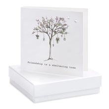 Load image into Gallery viewer, Boxed Friendship Blossom Tree Earring Card Earrings Crumble and Core White  
