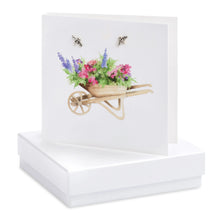 Load image into Gallery viewer, Boxed Wheelbarrow Earring Card Earrings Crumble and Core White  
