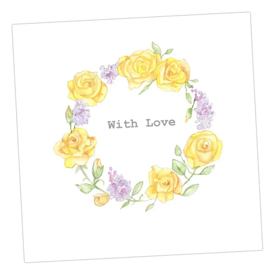 With Love Floral Rose Wreath
