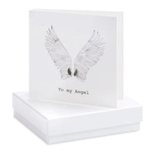 Load image into Gallery viewer, Boxed To My Angel Wings Earring Card Crumble and Core Crumble &amp; Core
