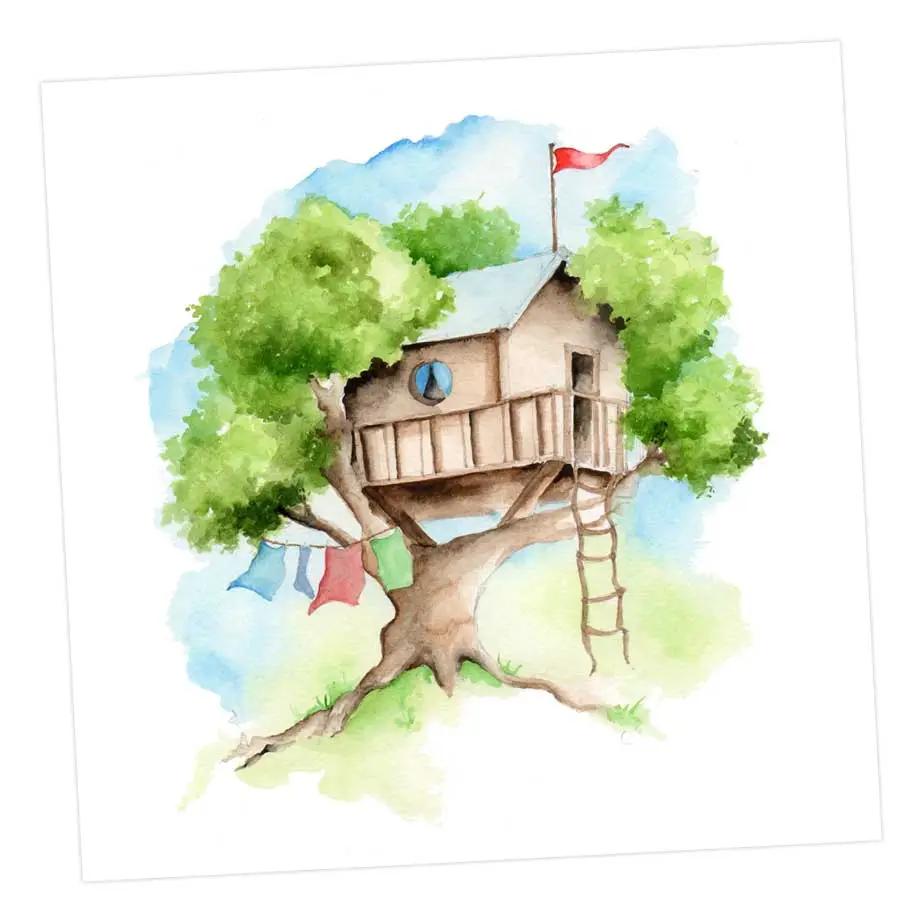 Tree House Card