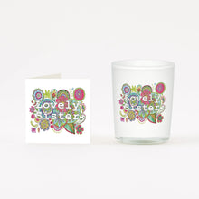 Load image into Gallery viewer, Boho Lovely Sister Boxed Candle and Card Crumble &amp; Core
