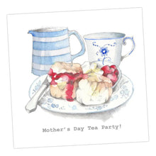 Load image into Gallery viewer, Mother&#39;s Day Tea Party Card Greeting &amp; Note Cards Crumble and Core 12 x 12 cm  
