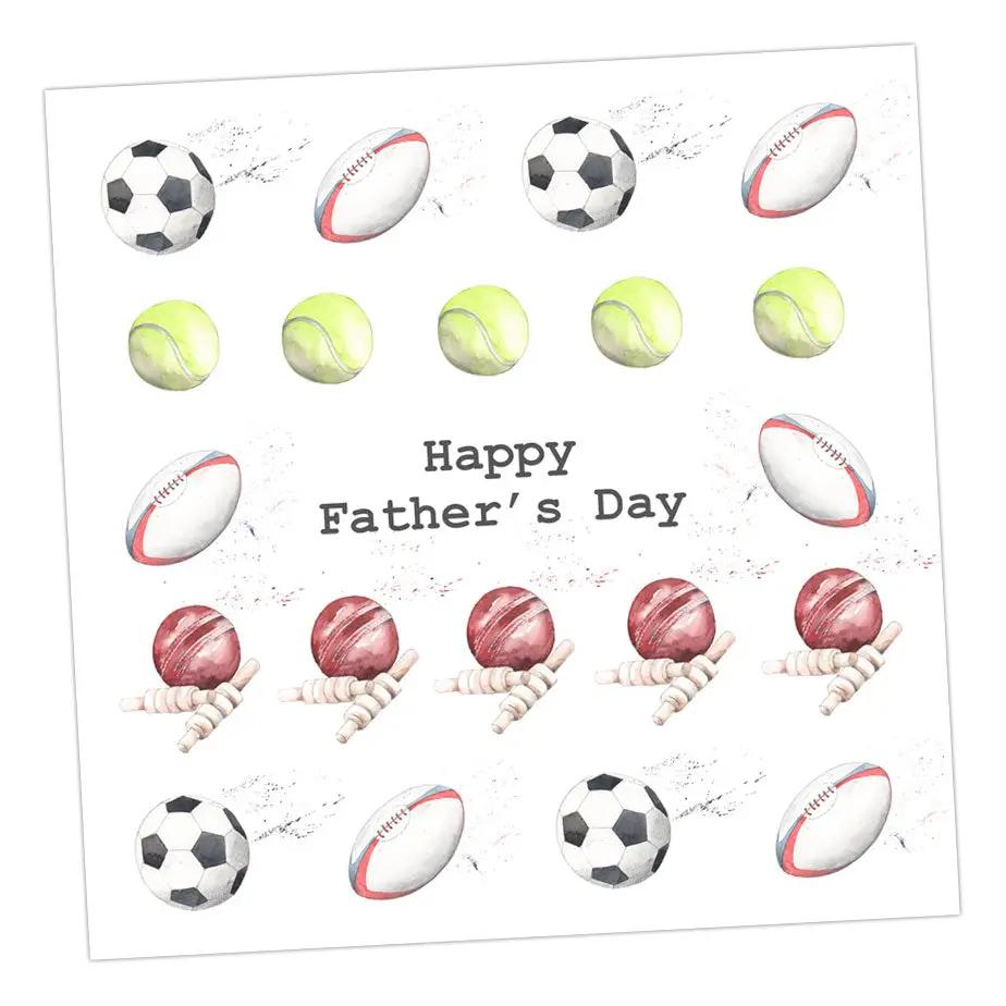 Sporty Father's Day Card Greeting & Note Cards Crumble and Core 12 x 12 cm  