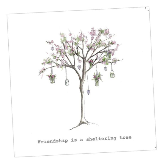 Blossom Friendship Tree Card Greeting & Note Cards Crumble and Core 12 x 12 cm  