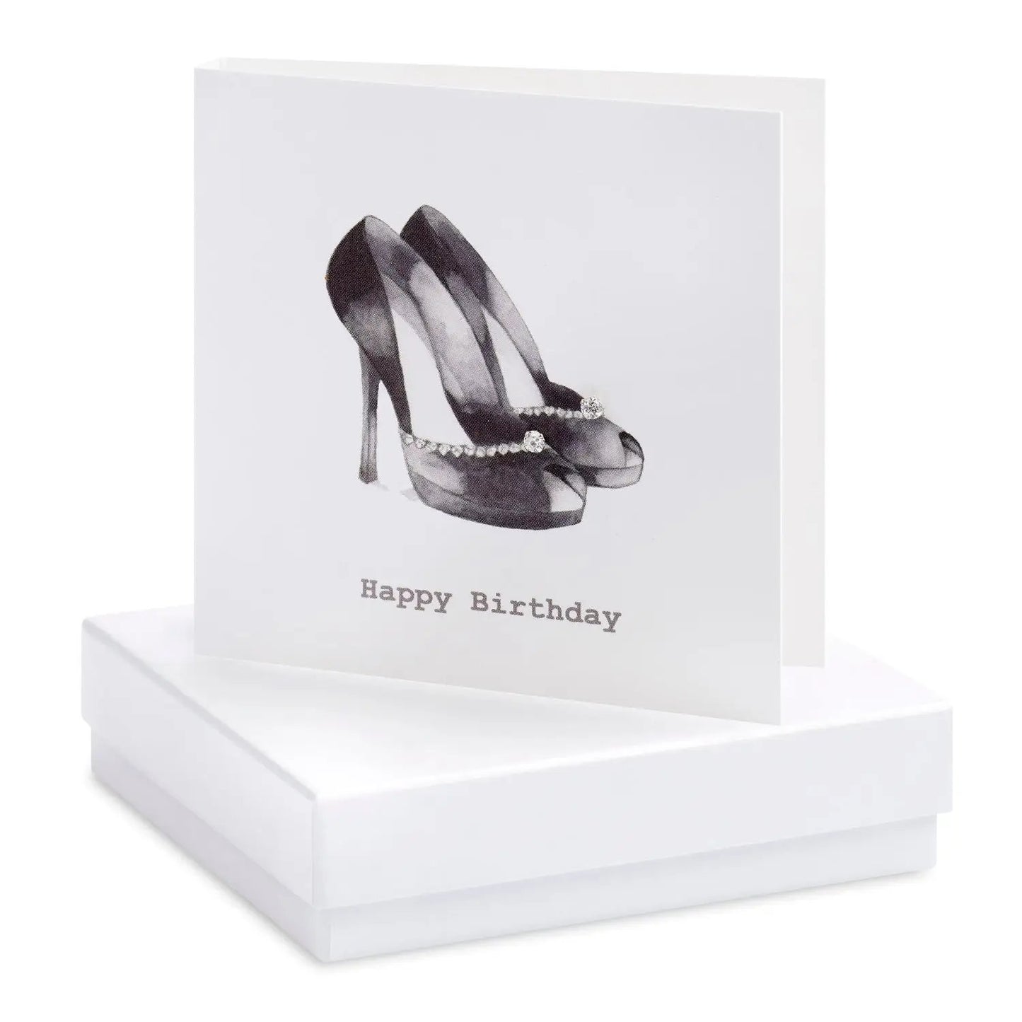 Boxed Party Shoes Earring Card Earrings Crumble and Core White  