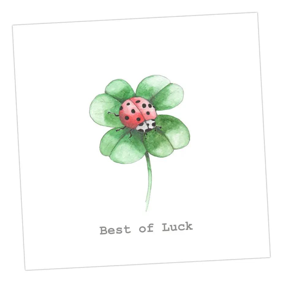 Ladybird Good Luck Card