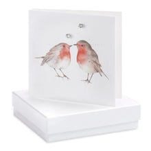 Carica l&#39;immagine nel visualizzatore di Gallery, Boxed Earring Card Robins Blank Earrings Crumble and Core White  
