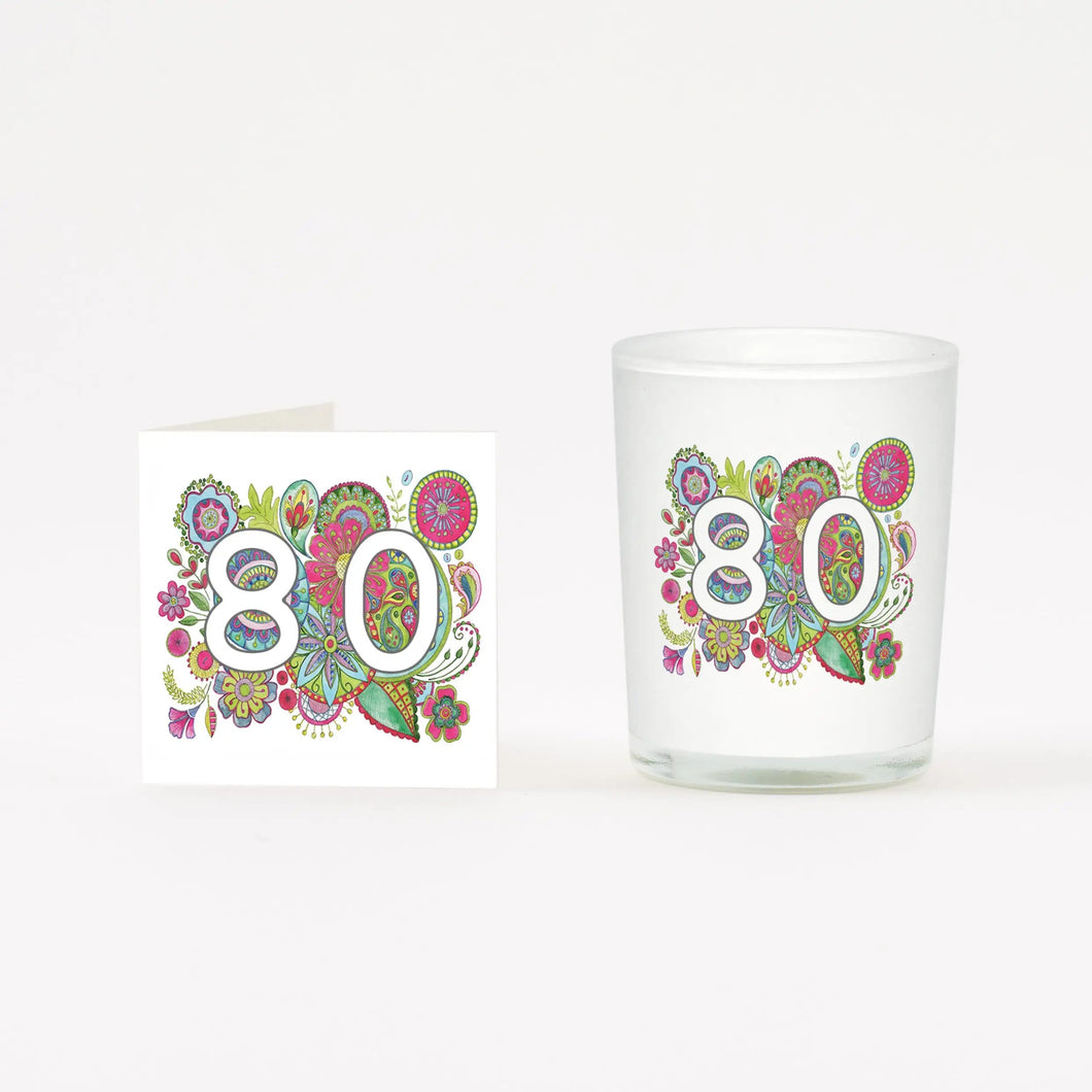 Boho 80 Boxed Candle and Card Crumble & Core