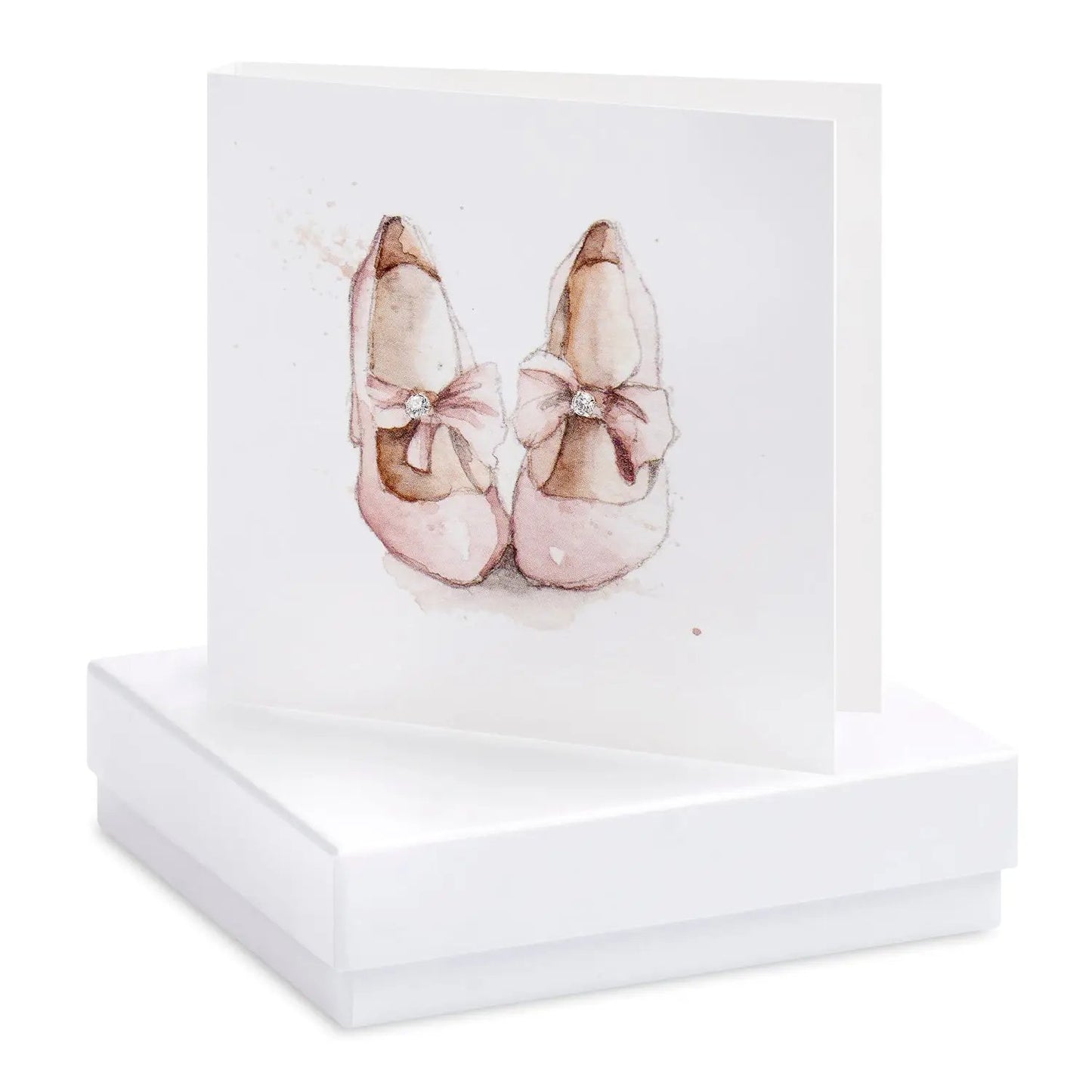 Boxed Party Blank Shoes Earring Card Earrings Crumble and Core White  