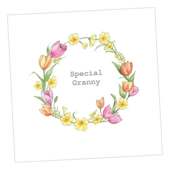 Special Granny Wreath Greeting & Note Cards Crumble and Core   