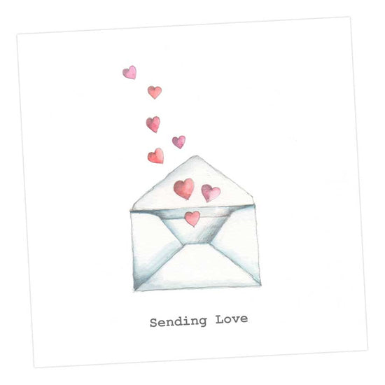 Sending Love Card Greeting & Note Cards Crumble and Core 12 x 12 cm  