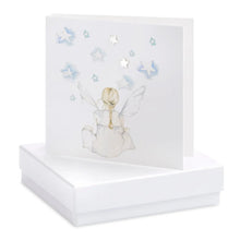 Carica l&#39;immagine nel visualizzatore di Gallery, Boxed Sitting Fairy Earring Card Earrings Crumble and Core White  
