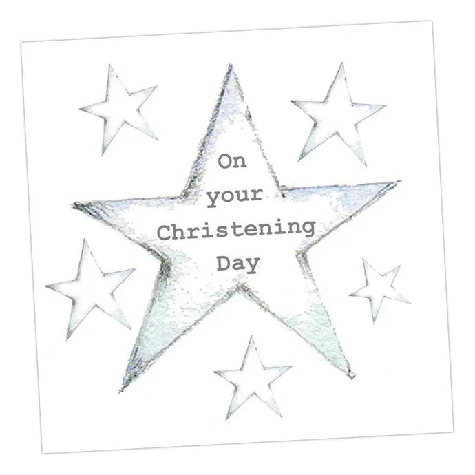 Star Christening Card