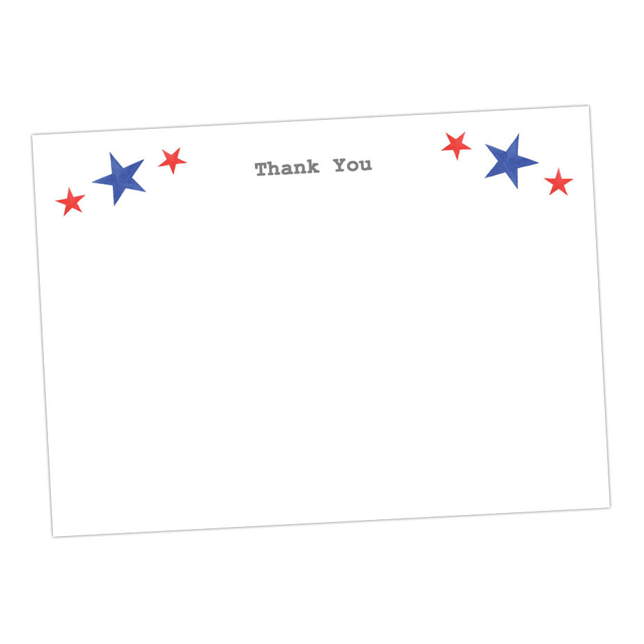 Red and Blue Star Note Card All Products Crumble and Core   
