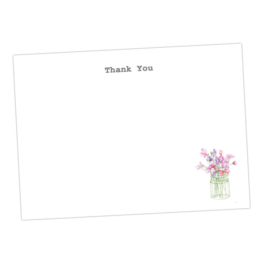 Sweet Pea Note Cards Greeting & Note Cards Crumble and Core   