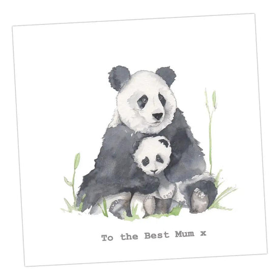 Mum Panda card Greeting & Note Cards Crumble and Core 12 x 12 cm  