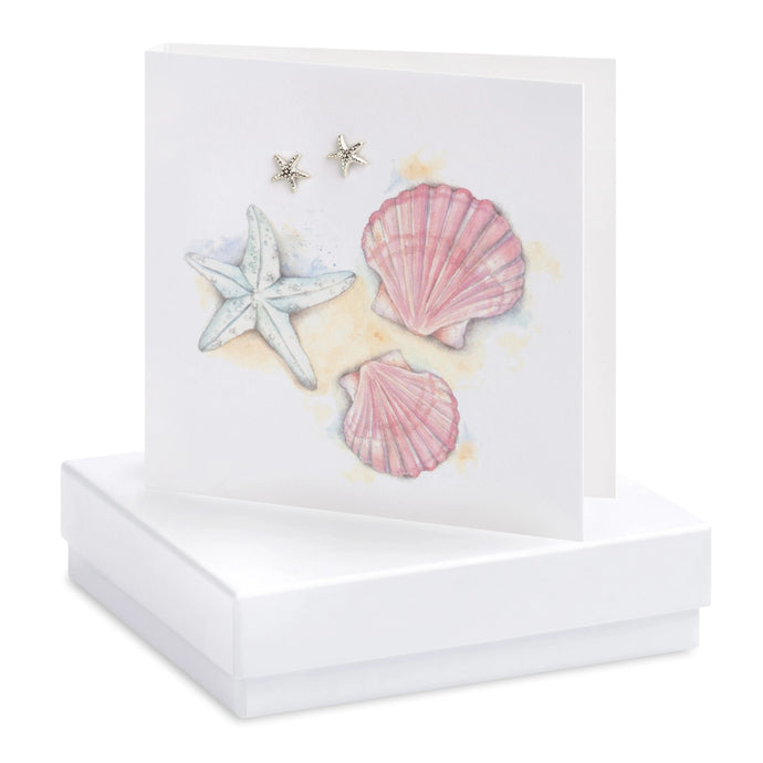 Boxed Shell Earring Card Crumble and Core Crumble & Core