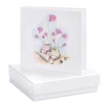 Load image into Gallery viewer, Boxed Seapinks Earring Card Earrings Crumble and Core White  

